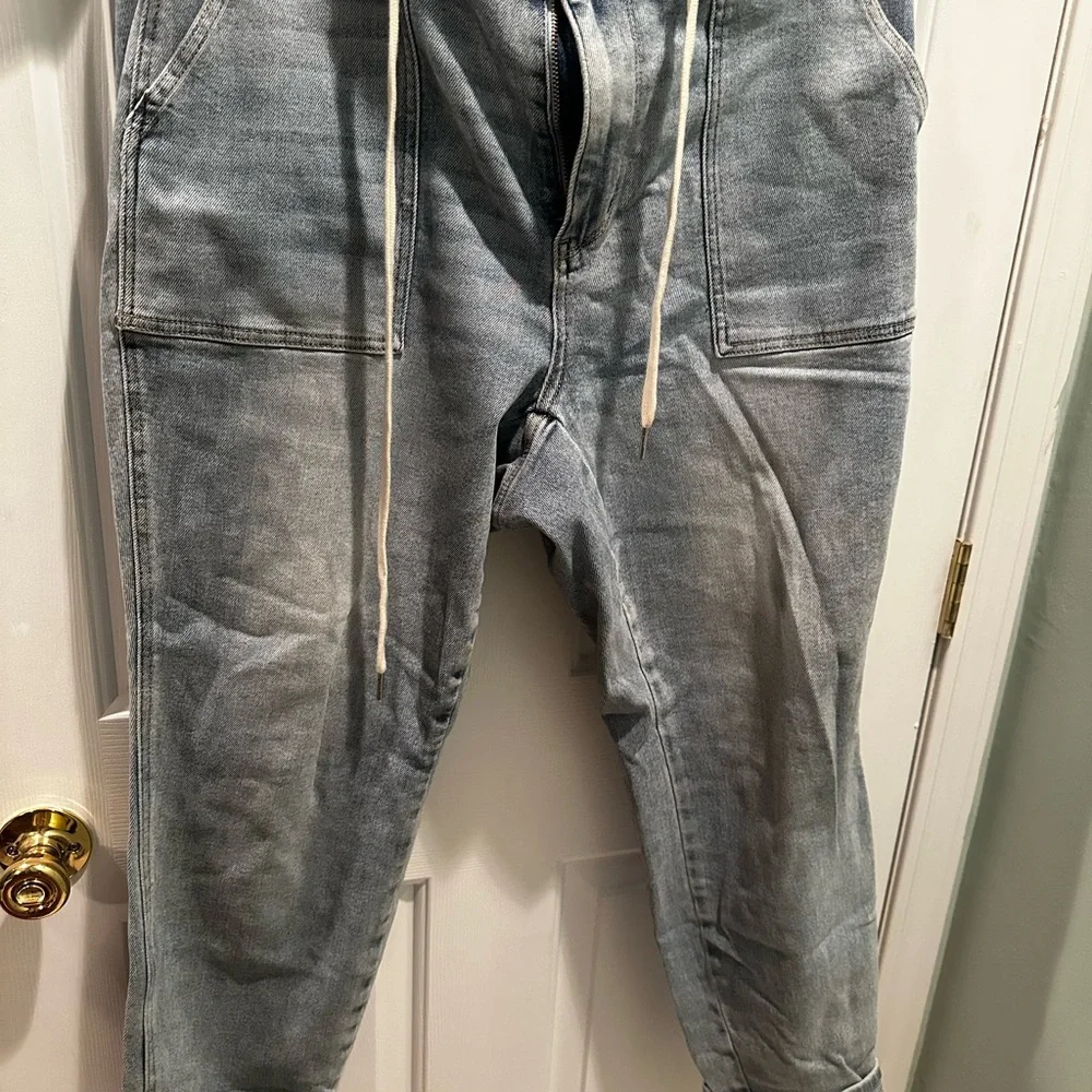 Judy Blue Light Blue Denim Joggers - Picture 5 of 6